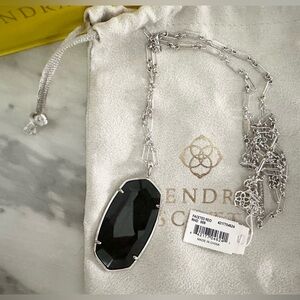 Kendra Scott Faceted Reid Black/Silver new in box